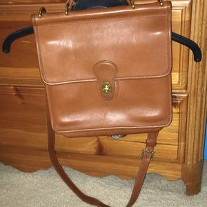 Leather coach purse